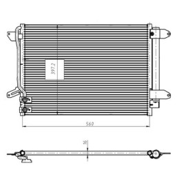 Радіатор кондиціонера NRF 350507