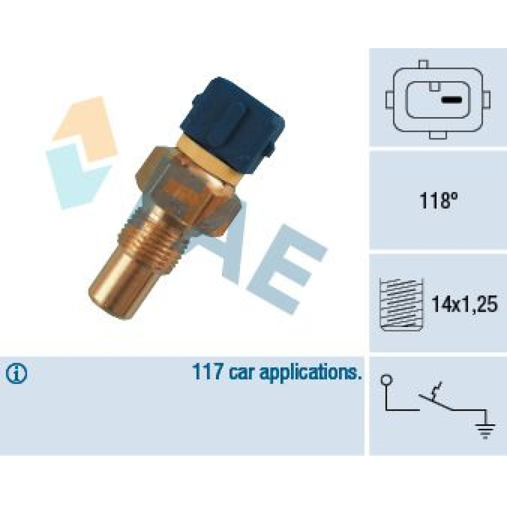Датчик температури охолоджувальної рідини FAE 35290
