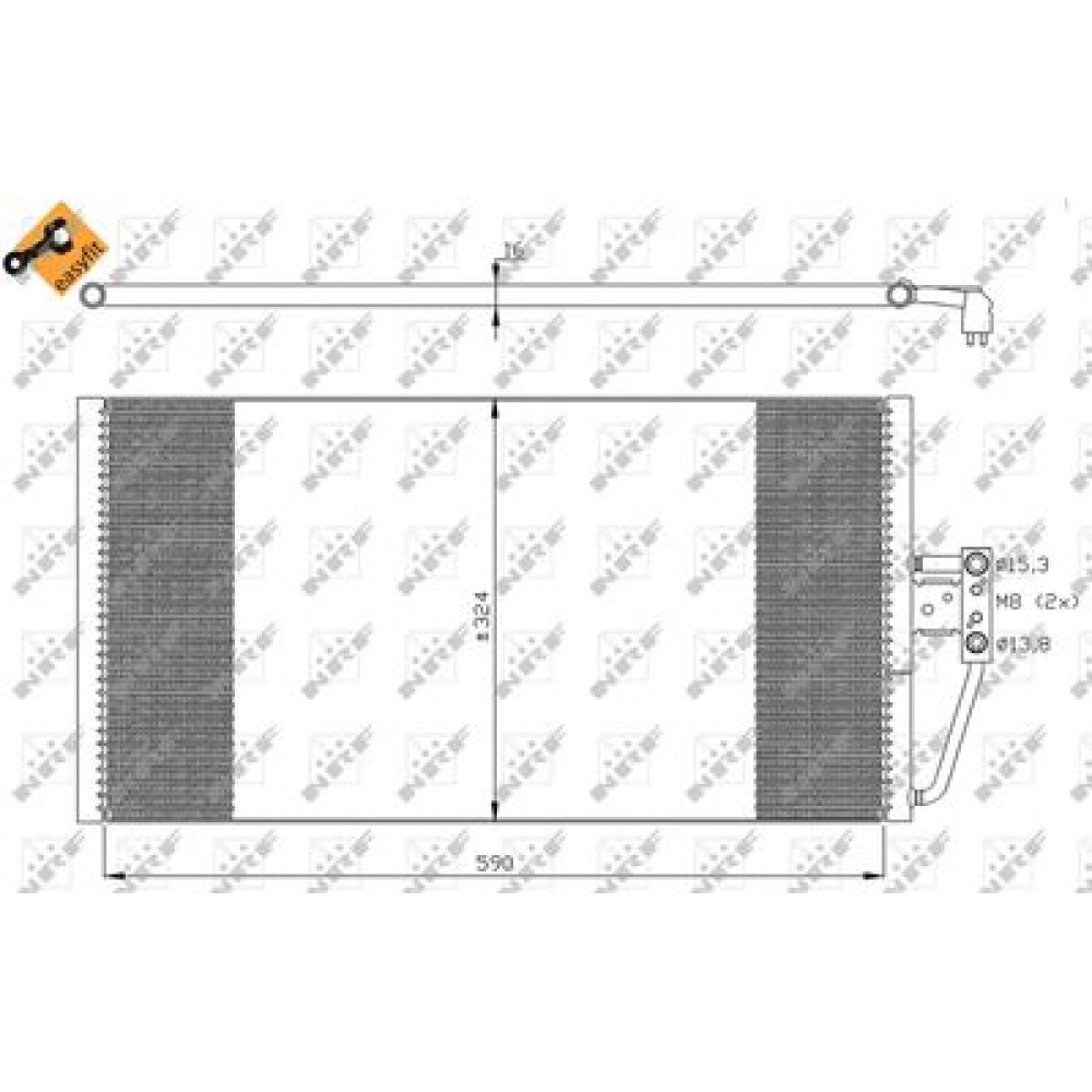 Радиатор кондиционера NRF 35295