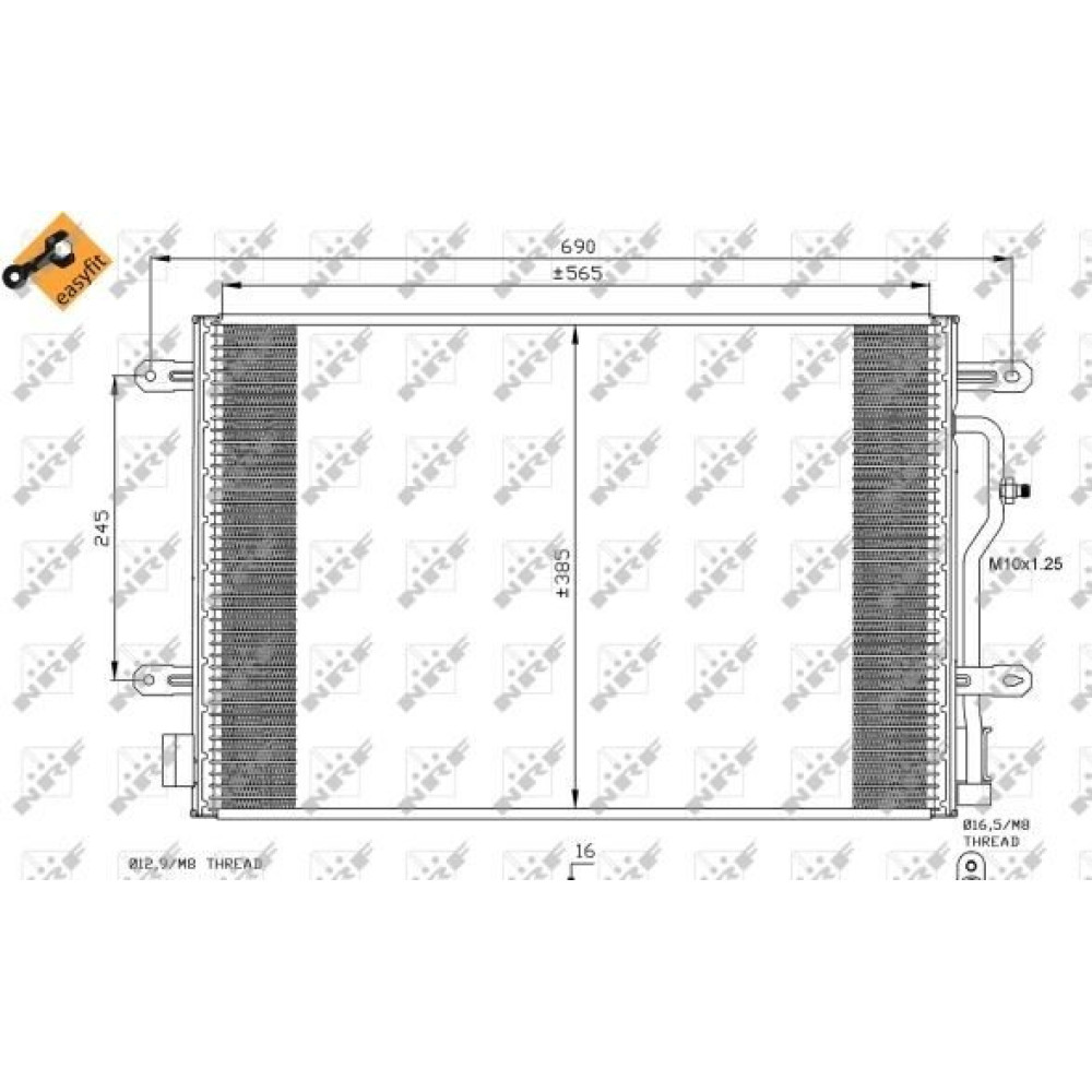 Радиатор кондиционера NRF 35404