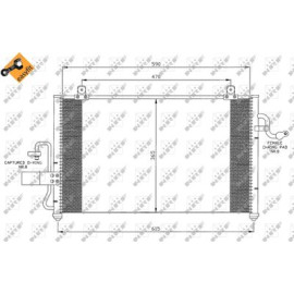 Радіатор кондиціонера NRF 35425