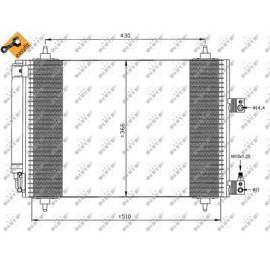 Радіатор кондиціонера NRF 35443