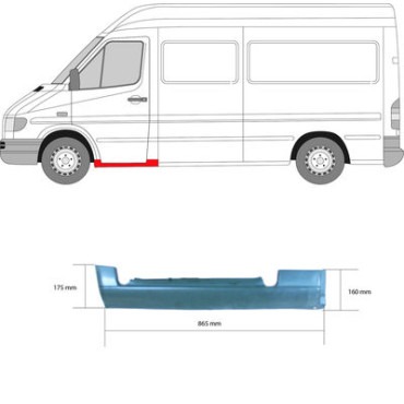 Накладка порога, ремонтная часть KLOKKERHOLM 3546042