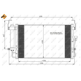 Радиатор кондиционера NRF 35474
