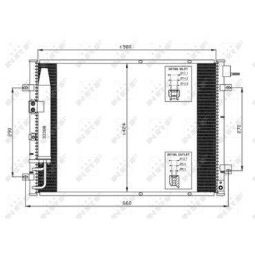Радіатор кондиціонера NRF 35515