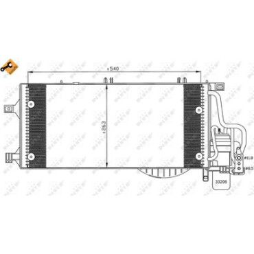 Радіатор кондиціонера NRF 35531
