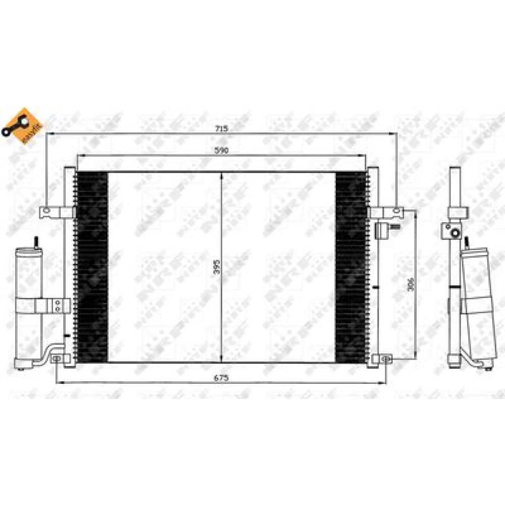 Радіатор кондиціонера NRF 35573