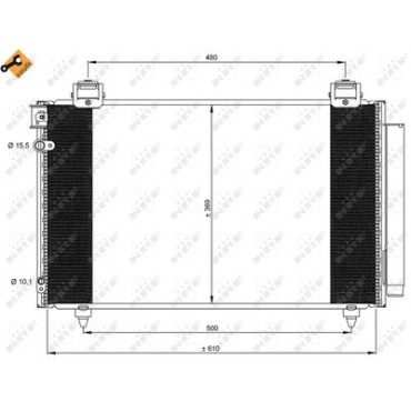 Радіатор кондиціонера NRF 35592