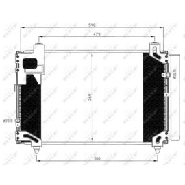 Радіатор кондиціонера NRF 35596