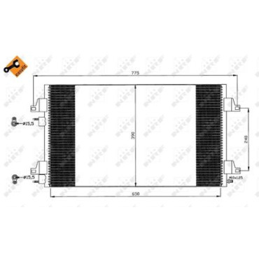 Радіатор кондиціонера NRF 35760