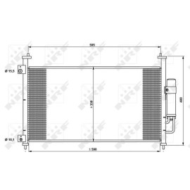 Радиатор кондиционера NRF 35763