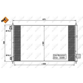 Радиатор кондиционера NRF 35780