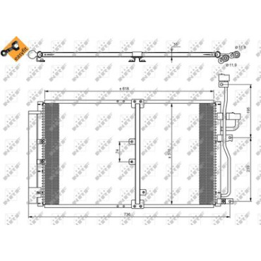 Радиатор кондиционера NRF 35797