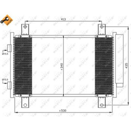 Радіатор кондиціонера NRF 35840