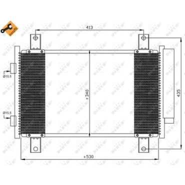 Радіатор кондиціонера NRF 35840