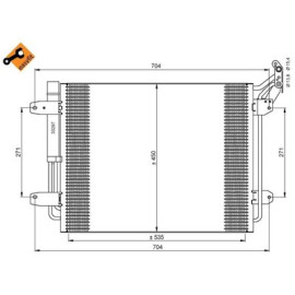 NRF 35848 Радіатор кондиціонера NRF 35848