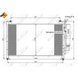 Радіатор кондиціонера NRF 35870