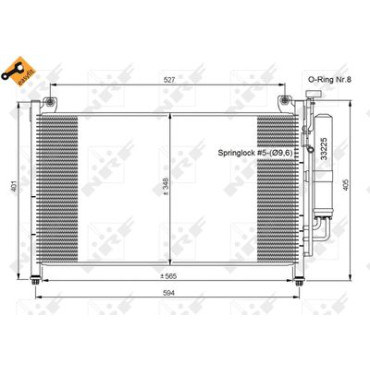 Радіатор кондиціонера NRF 35870