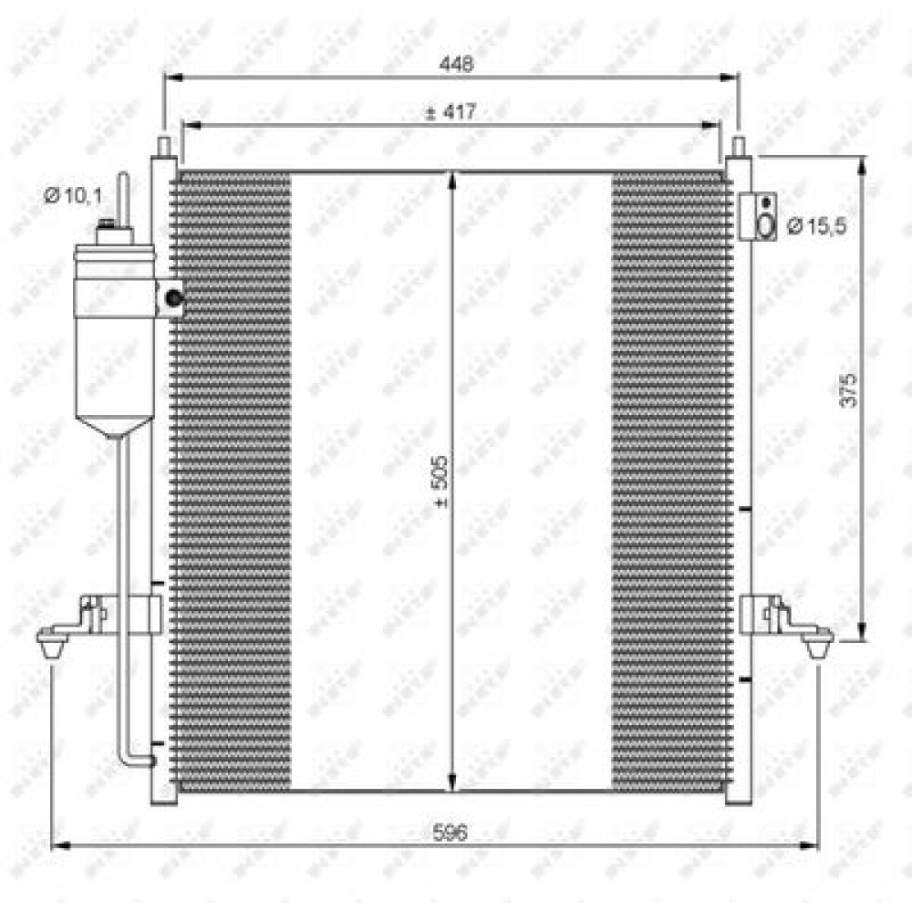 Радіатор кондиціонера NRF 35871