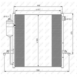 NRF 35871 Радіатор кондиціонера NRF 35871