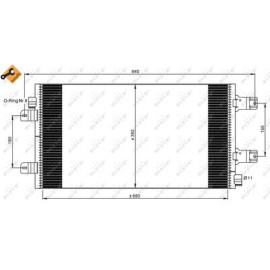Радіатор кондиціонера NRF 35880