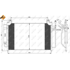 Радіатор кондиціонера NRF 35881