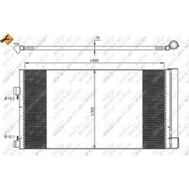 NRF 35890 Радіатор кондиціонера NRF 35890