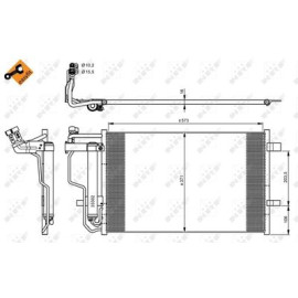 Радіатор кондиціонера NRF 35922