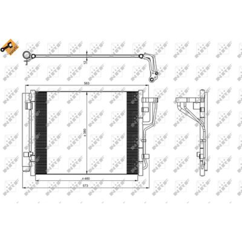 Радіатор кондиціонера NRF 35986