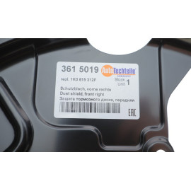 Защита тормозного диска переднего правого AUTOTECHTEILE 3615019
