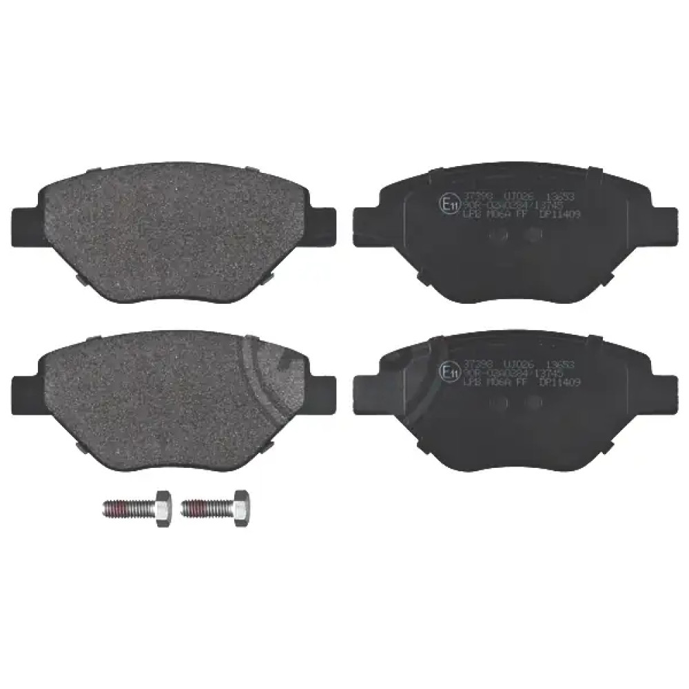 Гальмівні колодки пер. Megane (03-08) ABS 37398