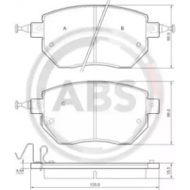 Гальмівні колодки пер. Navara 05- (Akebono) ABS 37504