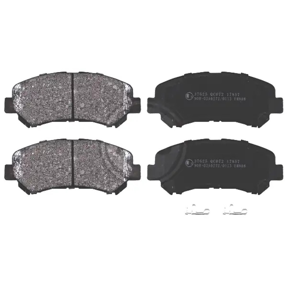 Гальмівні колодки пер. X-Trail/Qashqai 07- (Akebono) ABS 37625