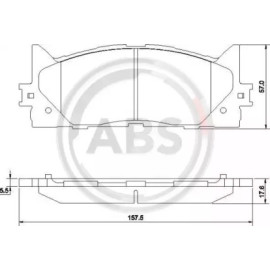 Гальмівні колодки пер. Avalon/Camry/ES (04-21) ABS 37677