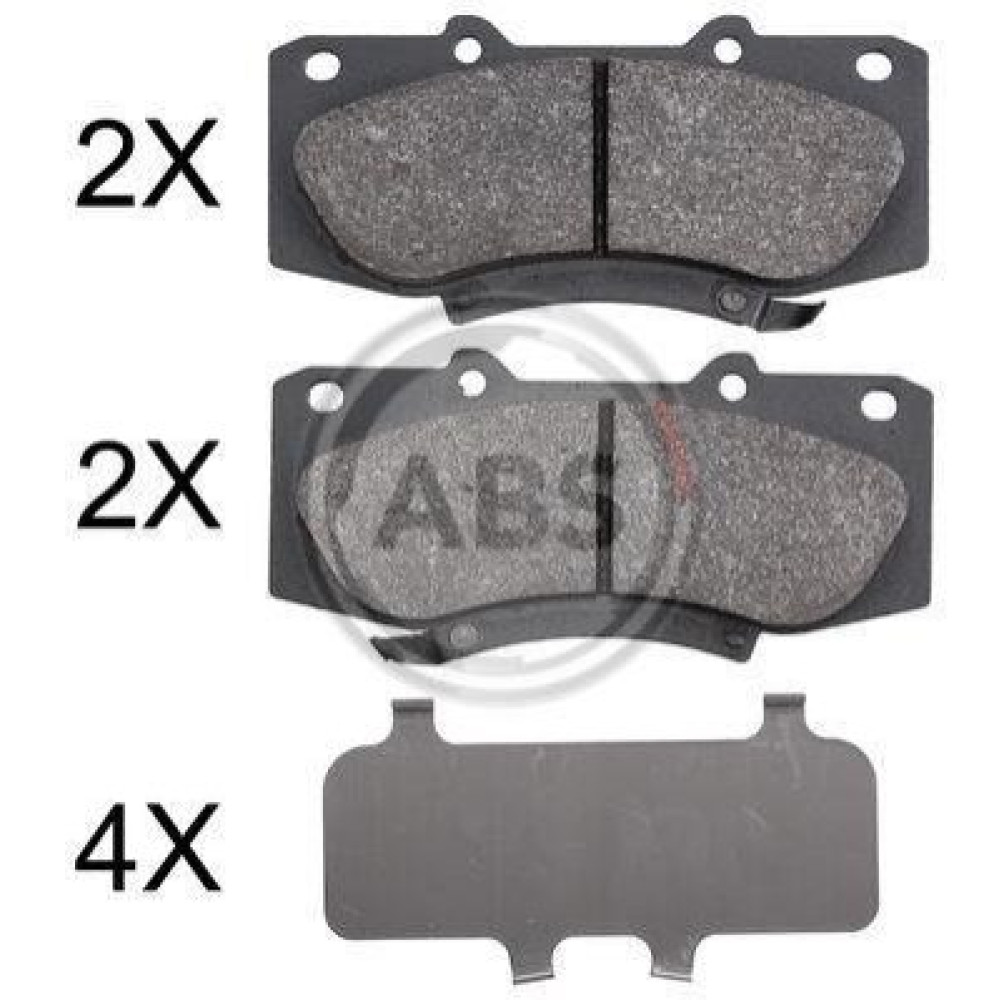 Тормозные колодки передние ABS 37881