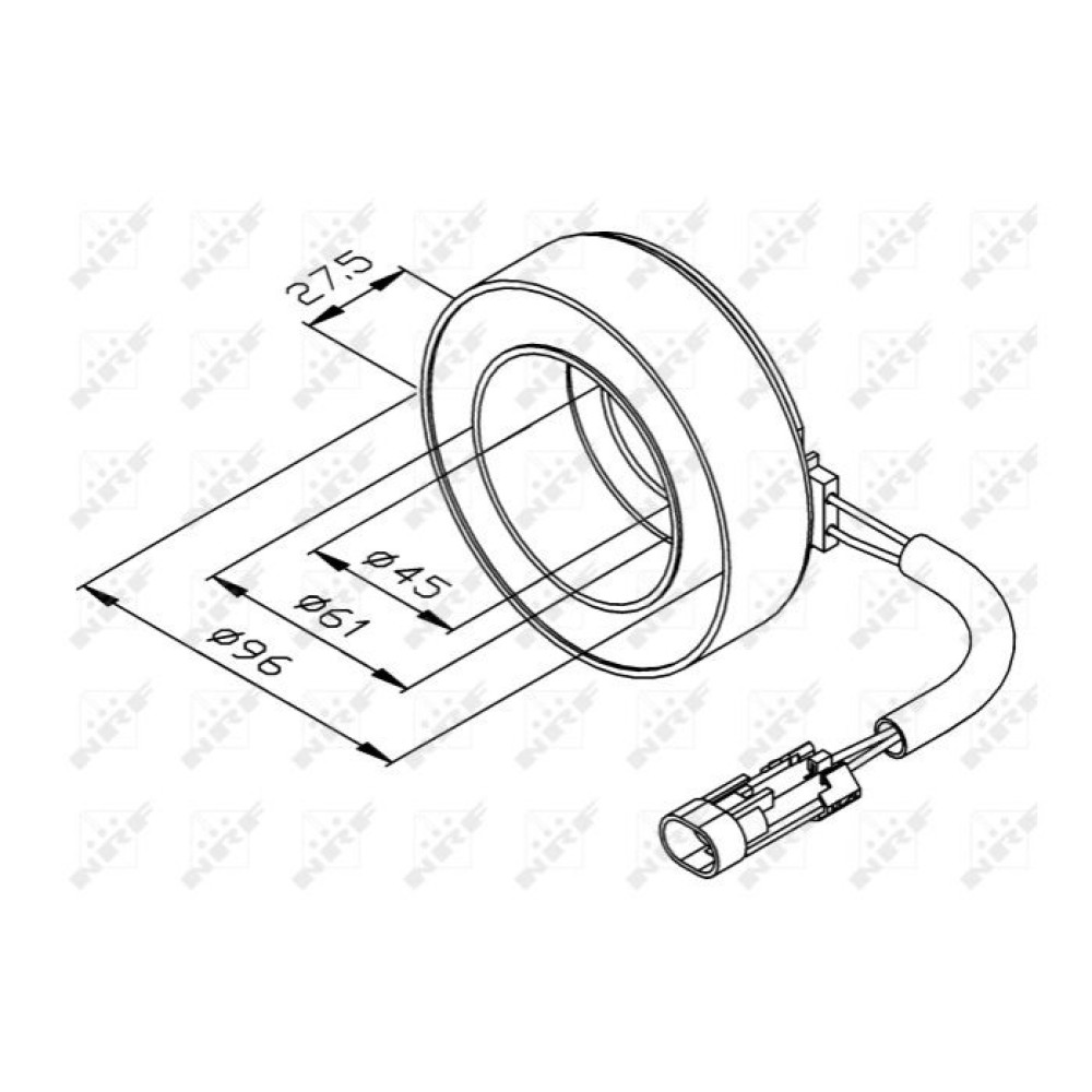 Муфта компрессора кондиционера NRF 38470