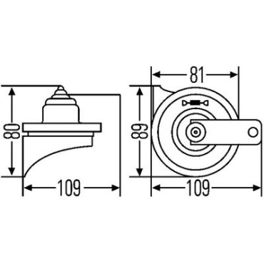 Сигнал звуковой 72W +реле HELLA 3fh007424801