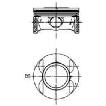 Поршень KOLBENSCHMIDT 40027700