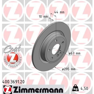 Диск гальмівний ZIMMERMANN 400369120