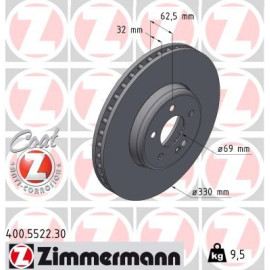 Диск тормозной ZIMMERMANN 400552230