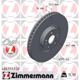 Диск гальмівний ZIMMERMANN 400555720