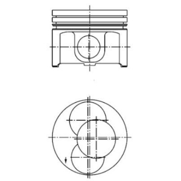 Поршень KOLBENSCHMIDT 40092700