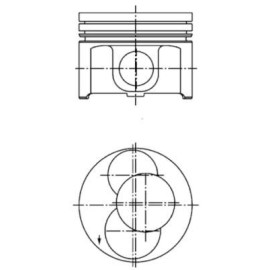 Поршень KOLBENSCHMIDT 40093700