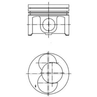 Поршень KOLBENSCHMIDT 40093700