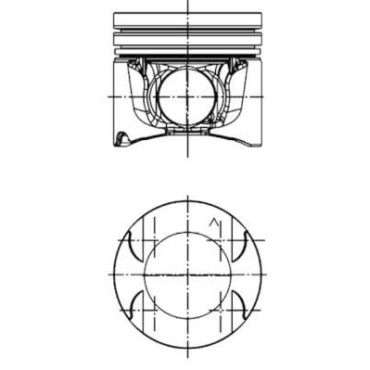 Поршень KOLBENSCHMIDT 40262620