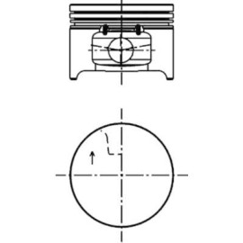Поршень, комплект 1,4i KOLBENSCHMIDT 40277610
