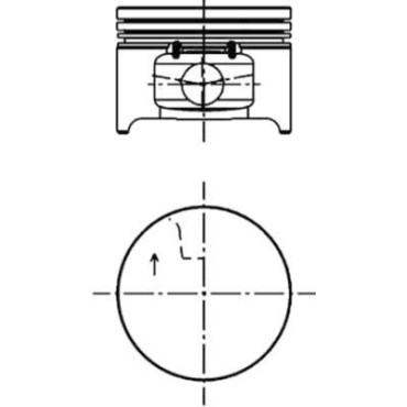 Поршень, комплект 1,4i KOLBENSCHMIDT 40277610