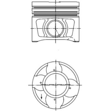 Поршень двигуна STD KOLBENSCHMIDT 40356600