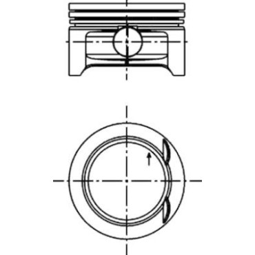 Поршень 73,00+0,50 KOLBENSCHMIDT 40382620