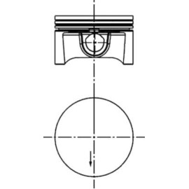 Поршень KOLBENSCHMIDT 40388600